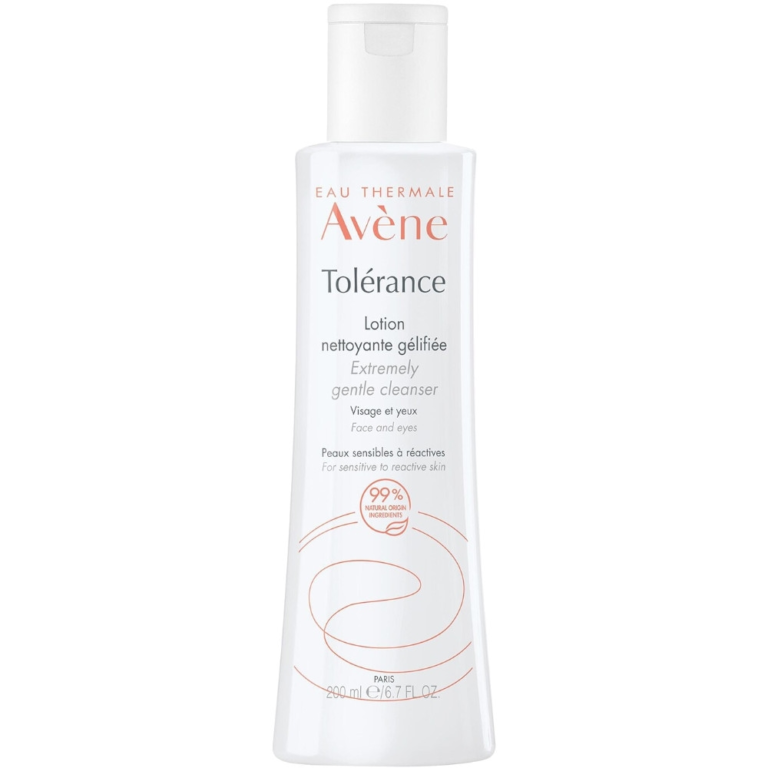 AVÈNE TOLÉRANCE LOTION NETTOYANTE GÉLIFIÉE – PEAUX SENSIBLES À RÉACTIVES 200ML