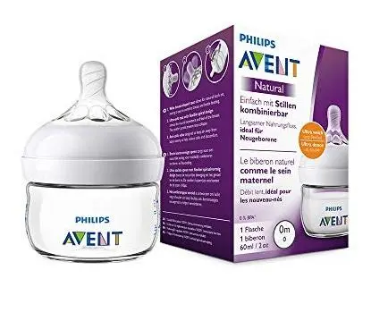 AVENT BIBERON NATURAL 0M 60ML SCF039/17 SINGLE