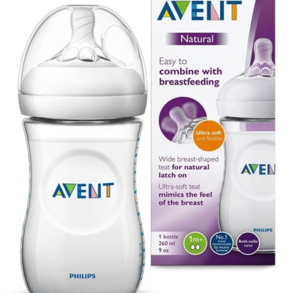 AVENT BIBERON NATURAL +1M 260ML SCF033/17