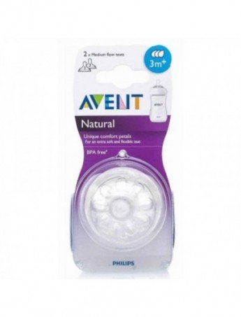 AVENT TÉTINES NATURAL 3M+ SCF045/27