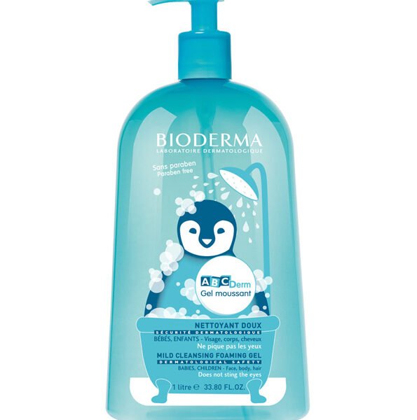 BIODERMA ABCDERM GEL MOUSSANT NETTOYANT 1L