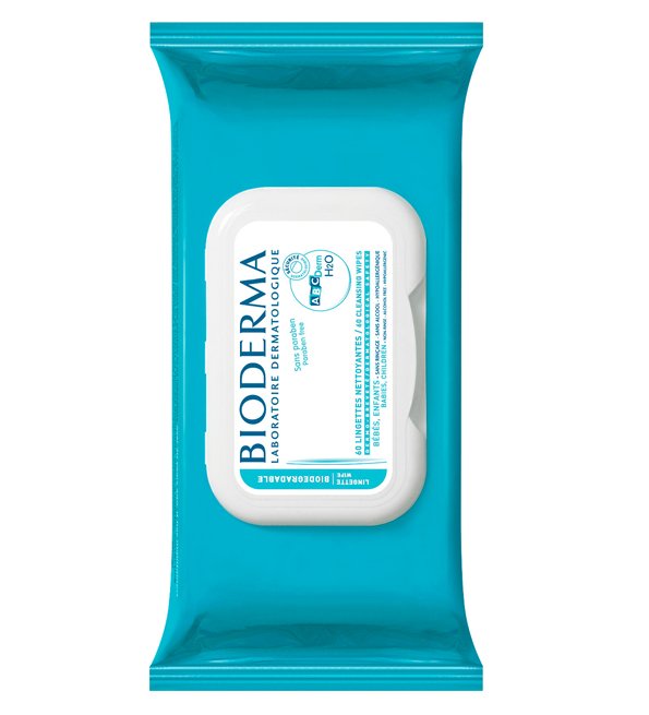 BIODERMA ABCDERM H2O LINGETTES NETTOYANTES – X60