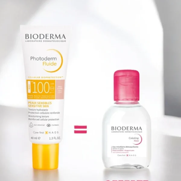 BIODERMA PACK PHOTODERM FLUIDE TRES CLAIRE SPF100+ SENSIBIO H2O 100ML