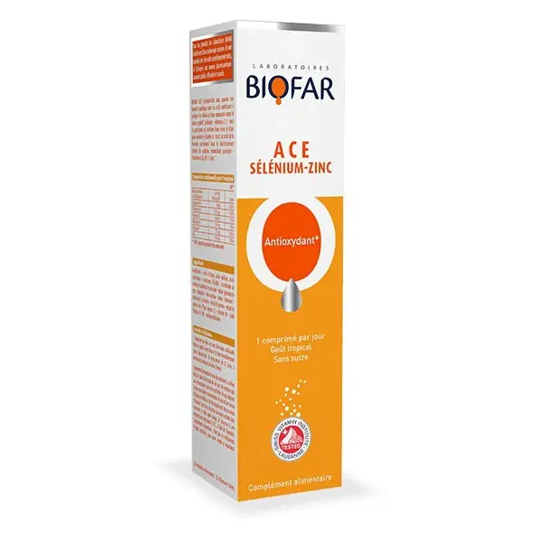 BIOFAR ACE SELENIUM-ZINC 20 COMPRIMÉS
