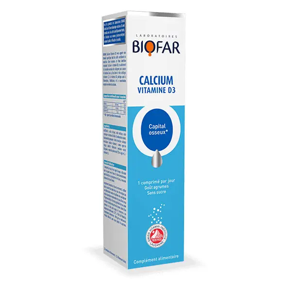 BIOFAR CALCIUM D3 20 COMPRIMÉS