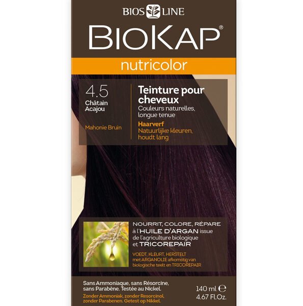 BIOKAP NUTRICOLOR 4.5 CHÂTAIN ACAJOU