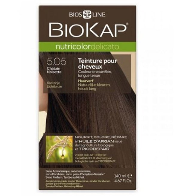 BIOKAP NUTRICOLOR DELICATO 5.05 CHÂTAIN NOISETTE