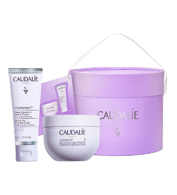 CAUDALIE VINOTHERAPISTE COFFRET BEURRE CORPS VEGAN+CREME MAINS & ONGLES