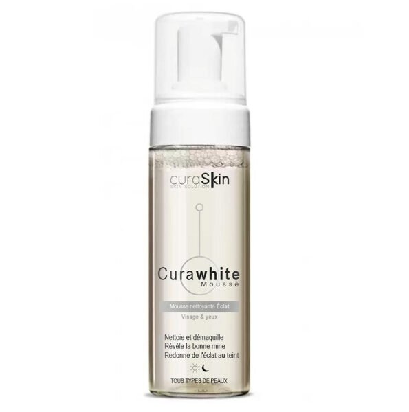 CURASKIN CURAWHITE MOUSSE NETTOYANT ECLAT 150ML