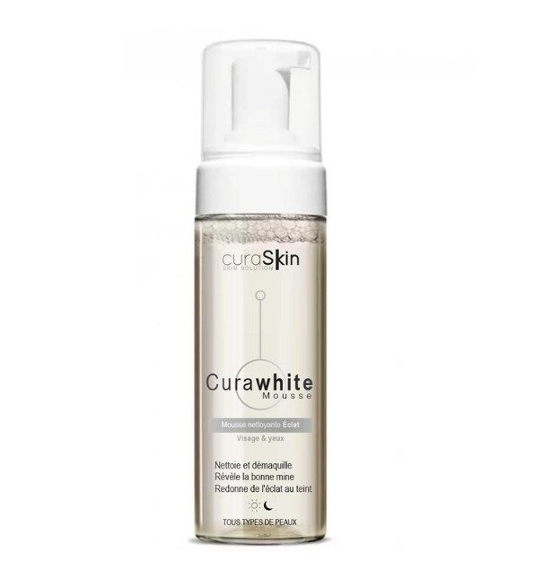 CURASKIN CURAWHITE MOUSSE NETTOYANT ECLAT 150ML