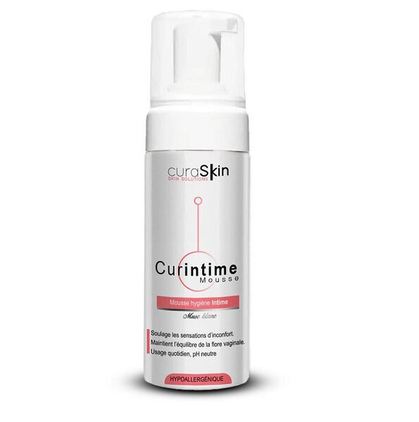 CURASKIN CURINTIME MOUSSE HYGIENE INTIME MUSC BLANC 150 ML