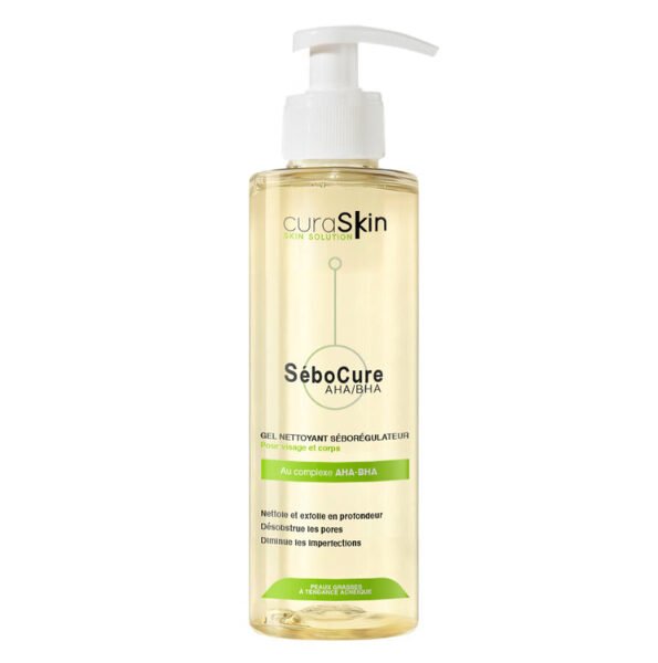 CURASKIN SEBOCURE AHA/BHA GEL NETTOYANT SEBOREGULATEUR