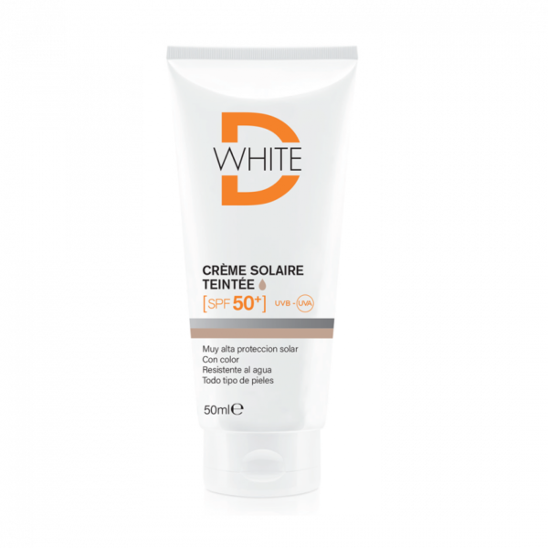 D WHITE CRÈME SOLAIRE TEINTE SPF50+ 50ML