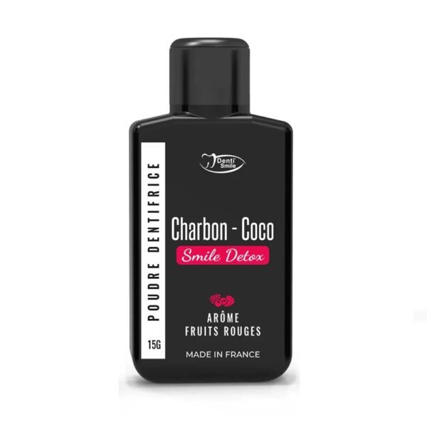Denti-smile poudre blancheur au charbon coco "Fruits rouges" 15g