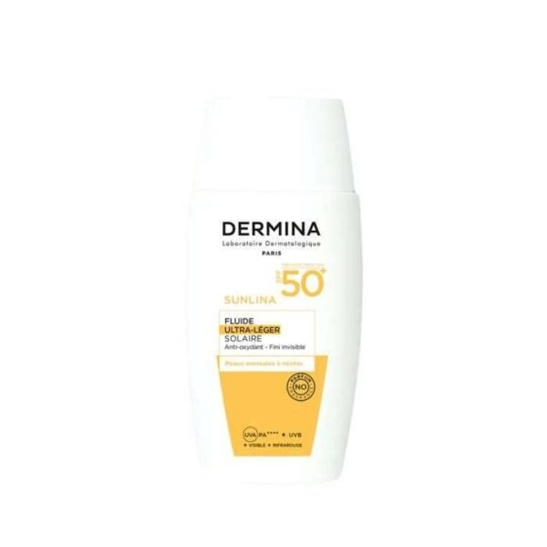 DERMINA SUNLINA FLUIDE SOLAIRE ULRA LEGER SPF 50+ 50ML