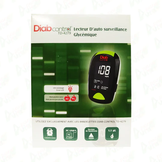DIAB CONTROL LECTEUR D'AUTO SURVEILLANCE GLYCÉMIQUE