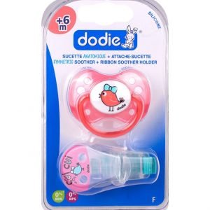 DODIE KIT SUCETTE DOU ANATOMIQUES 6M+ ROSE