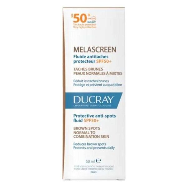 DUCRAY MELASCREEN FLUIDE ANTI TACHES PROTECTEUR SPF 50+PEAU NORMALES MIXTES