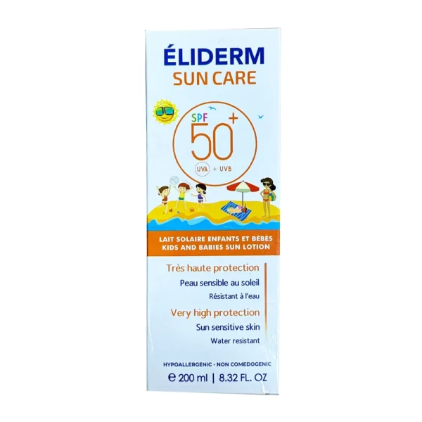 ELIDERM LAIT SOLAIE SPF 50+ ENFANTS ET BEBES 200ML