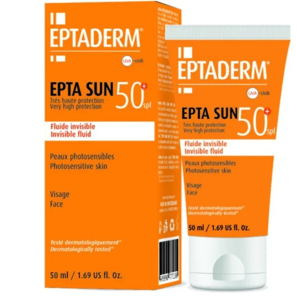 EPTADERM SUN 50+ FLUID INVISIBLE CRÈME 40ML