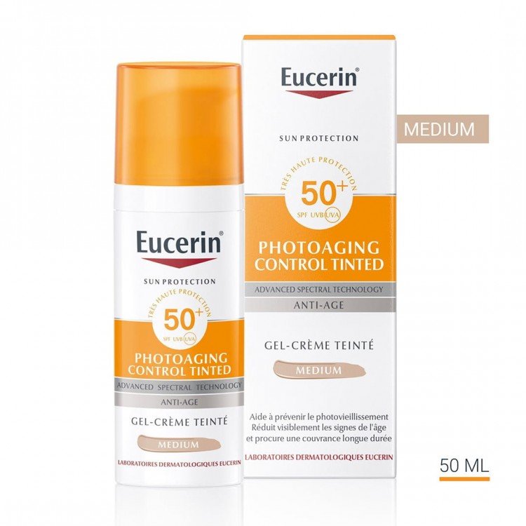 EUCERIN GEL CRÈME TEINTE MEDIUM ANTI AGE 50ML