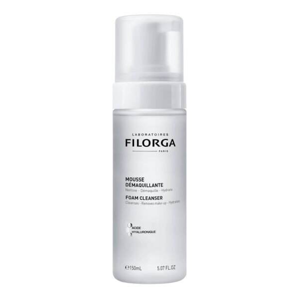 FILORGA MOUSSE DEMAQUILLANTE – DÉMAQUILLANT MOUSSE À L’ACIDE HYALURONIQUE 150ML
