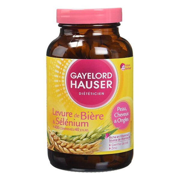 GAYELORD HAUSER LEVURE DE BIÈRE & SÉLÉNIUM – 400 COMPRIMÉS