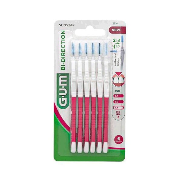 GUM BROSSETTES INTERDENTAIRES BI-DIRECTION 1.2mm 2614