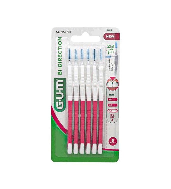 GUM BROSSETTES INTERDENTAIRES BI-DIRECTION 1.2mm 2614