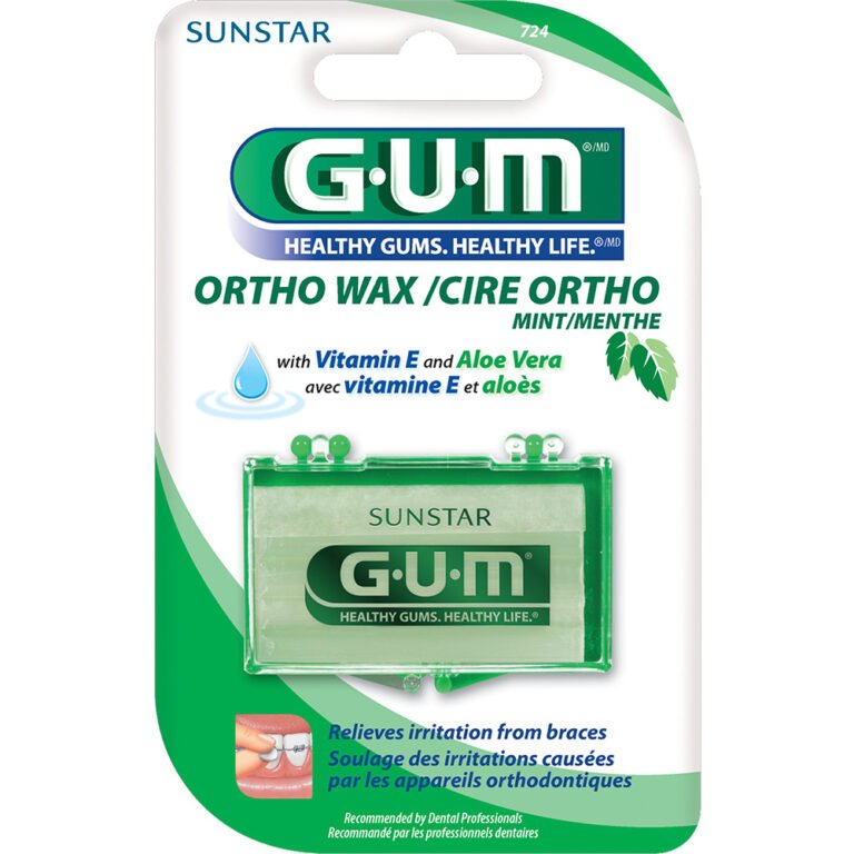 GUM Cire de protection orthodontique mentholée Réf : 724
