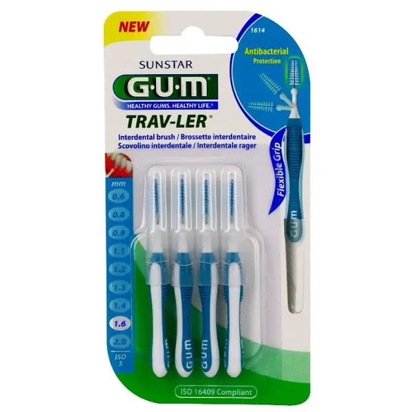 GUM MANCHE PAR 4 UNITÉS AVEC BROSSETTE 1614 ISO4