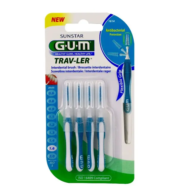GUM MANCHE PAR 4 UNITÉS AVEC BROSSETTE 1614 ISO4