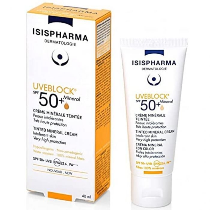 ISIS PHARMA UVEBLOCK CREME MINERALE TEINTEE SPF50+ 40ML