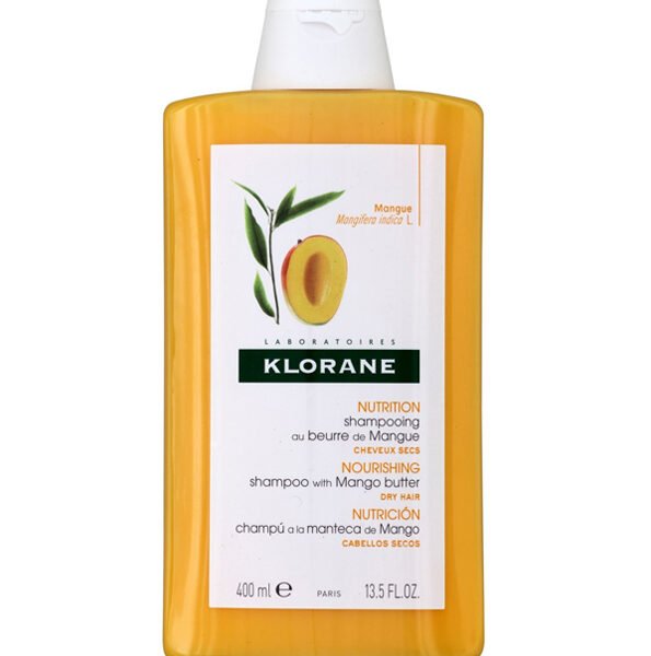 KLORANE SHAMPOING NUTRITIF BEURRE DE MANGUE CHEVEUX SECS 400ML