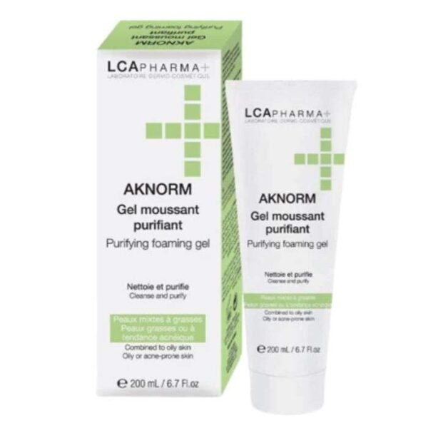 LCA PHARMA AKNORM GEL MOUSSANT PURIFIANT PEAUX GRASSES 200 ML