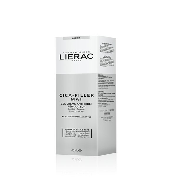 LIERAC CICA-FILLER MAT GEL-CRÈME ANTI-RIDES RÉPARATEUR 40 ML