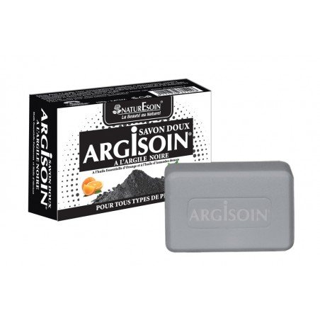 NaturEsoin Argisoin Savon À L’Argile Noire- 125 G