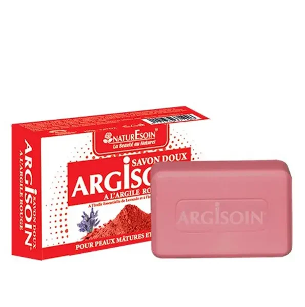 NaturEsoin Argisoin Savon À L’Argile Rouge- 125 G
