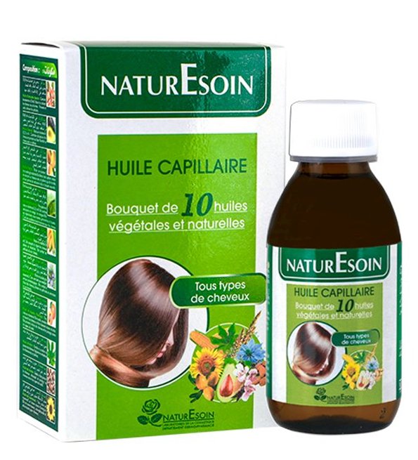 NATURESOIN HUILE CAPILLAIRE 10 HUILES VEGETALES ET NATURELLES-125ML