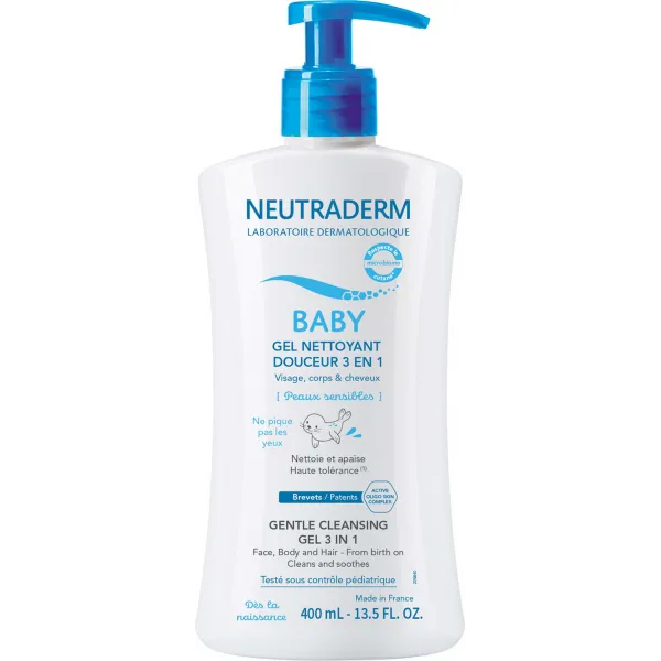 NEUTRADERM GEL NETTOYANTE DOUCEUR 3 EN 1 400ML