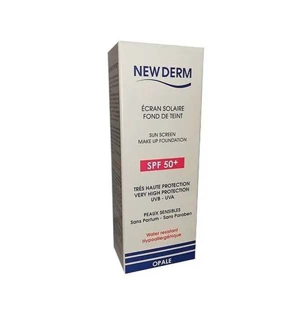 NEW DERM ECRAN SOLAIRE FOND DE TEINT SPF50+ OPALE