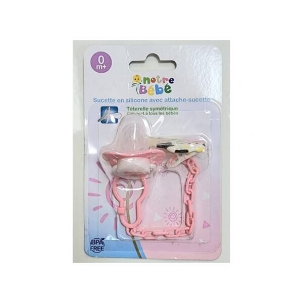 NOTRE BEBE ATTACHE SUCETTE