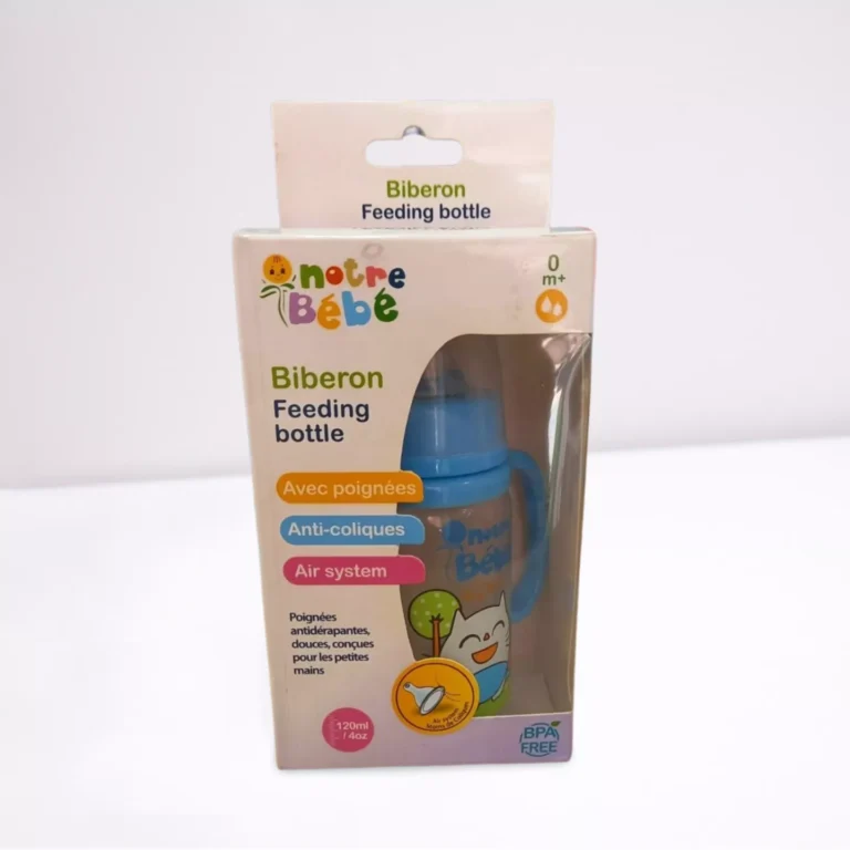 NOTRE BÉBÉ BIBERON ANTI COLIQUE AVEC POIGNE 120ML