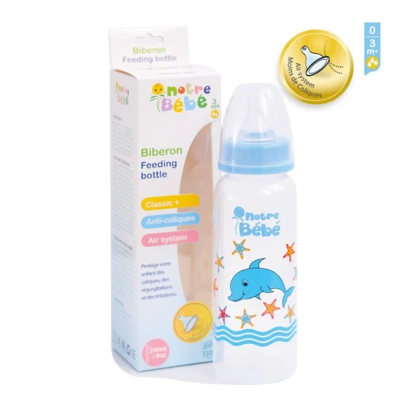 NOTRE BÉBÉ BIBERON PLASTIC 240ML