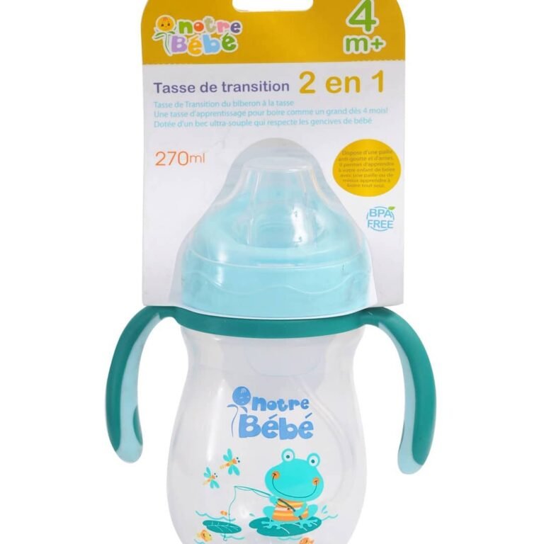 NOTRE BEBE TASSE TRANSITION SOUPLE 4M+ 2 EN 1 270ML