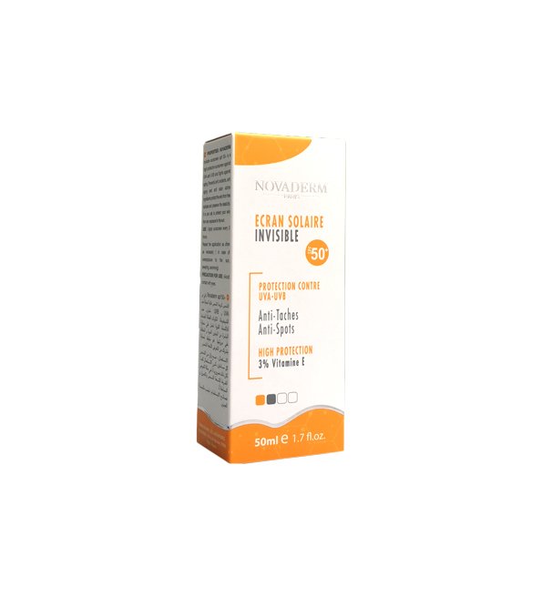 NOVADERM ECRAN SOLAIRE INVISIBLE SPF 50+50ML