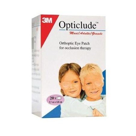 OPTICLUDE ADULTE 5,7CM x 8,2CM 20 UNITES