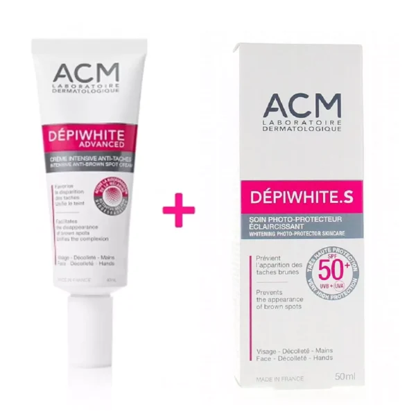 PACK ACM CRÈME DEPIWHITE ADVANCED DEPIGMENT + ÉCRAN DEPIWHITE S SPF 50+