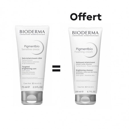 PACK BIODERMA PIGMENTBIO SENSITIVE AREAS 75ML+PIGMENTBIO FAAMING CREAM