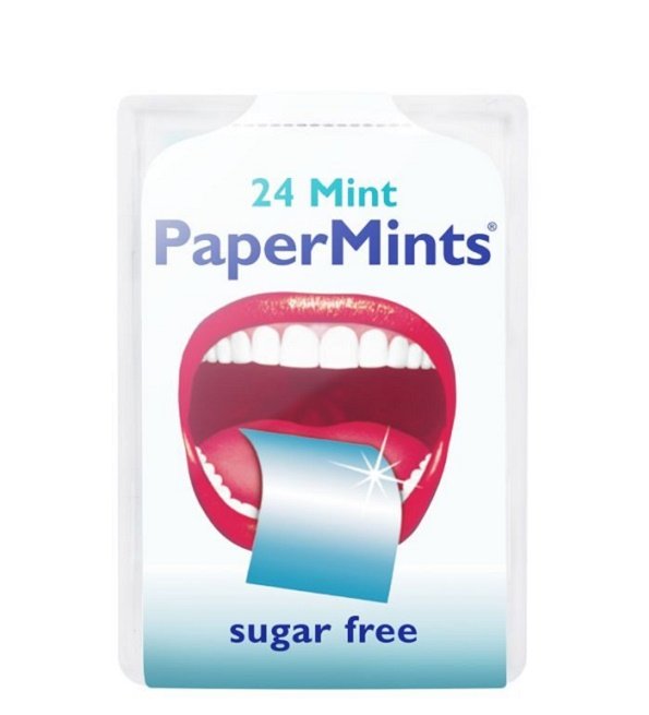 PAPERMINTS FEILLES HALEINE FRAICHE SANS SUCRES*24 UNITES